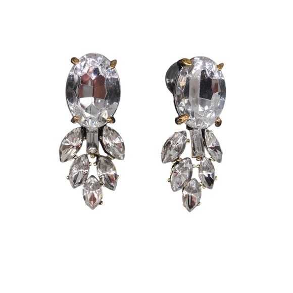 Special Occasion Jewelry BRIDAL CRYSTAL-STUD EARRINGS #172 - Picture 3 of 3